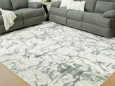 Bay Furniture Gallery - Ashley Furniture - Tobinbury Rug - Washable 5' x 7' Area Rug / Gray - R407422